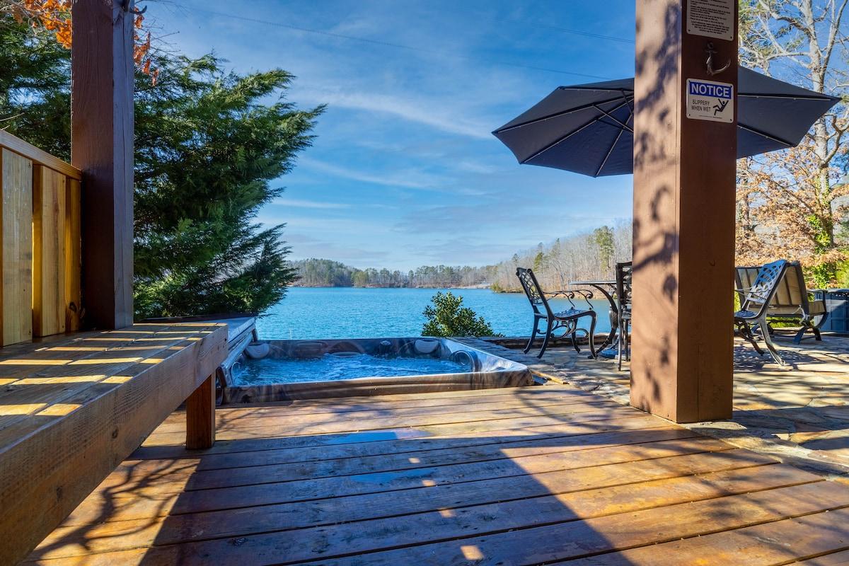 The Hangout at Lake Keowee with Hot Tub & Dock!